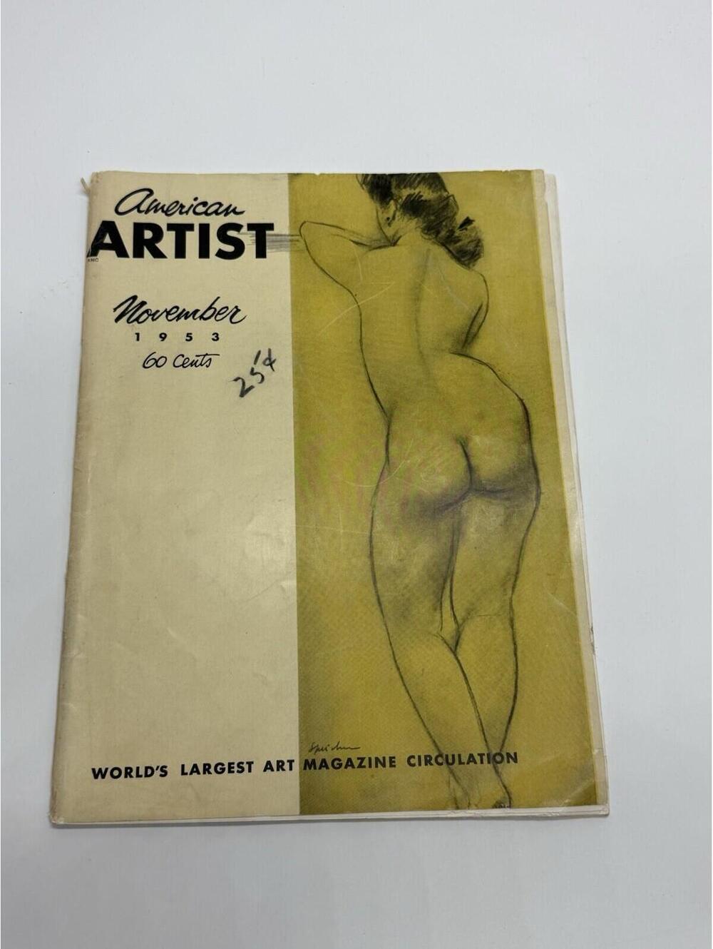 American Artist Magazine November 1953 Vintage Art Magazine Illustrated Rare